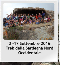 3 -17 Settembre 2016 Trek della Sardegna Nord Occidentale