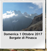 Domenica 1 Ottobre 2017 Borgate di Pinasca