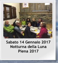 Sabato 14 Gennaio 2017 Notturna della Luna Piena 2017