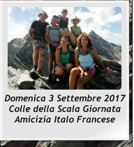 Domenica 3 Settembre 2017 Colle della Scala Giornata Amicizia Italo Francese