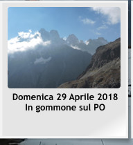 Domenica 29 Aprile 2018 In gommone sul PO