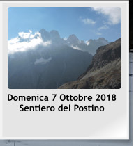 Domenica 7 Ottobre 2018 Sentiero del Postino