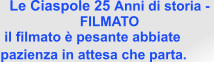 Le Ciaspole 25 Anni di storia -  FILMATO  il filmato è pesante abbiate pazienza in attesa che parta.
